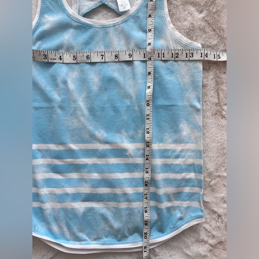 Ivivva by Lululemon Girl's Happy Livin' Tank Top in Sky Blue Size 10 - Picture 6 of 8